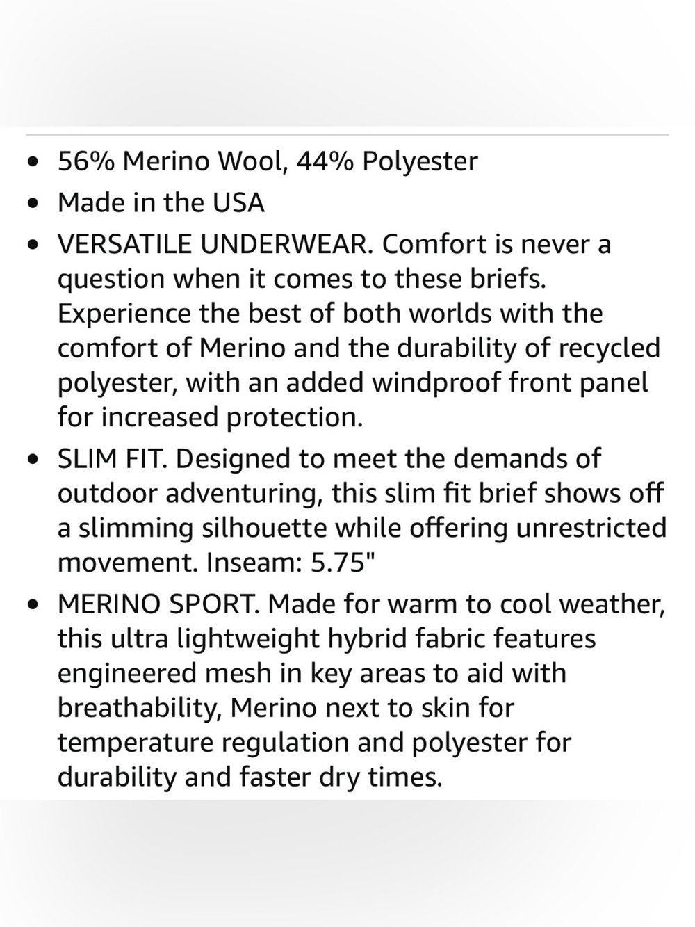 Smartwool Men’s Gray Briefs - Picture 8 of 9